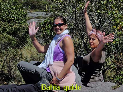 Happy traveller's faces while visiting Chapada Diamantiana national park with Ivan Salvador da Bahia & official tour guide, Barbarra and Ammaria from France, #FotosBahia,#ChapadaDiamantina,#ChapadaDiamantinaTrekking,#BahiaMetisse,#ToursByLocals,#DiamantinaMountains,#PatyValley,#Lençois,#ChapadaDiamantinaMountains,#IvanBahiaGuide,#nasalturas,#Chapadaadventures