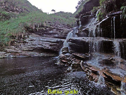 Kleine watervalletjes, relaxerend geluid, fotos Chapada Diamantina nationaal park, wandelingen & trekking met vlaamse reis-gids Ivan (die al 10 jaar in Bahia woont) voor uw rond-reis met begeleiding in het Nederlands in Brazilië
