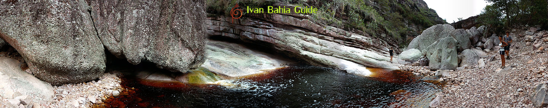 Ivan Bahia tour-guide / hiking in Chapada Diamantina National Park (aka 'the Brazilian Grand Canyon') river-hiking, Canto das Aguas Hotel