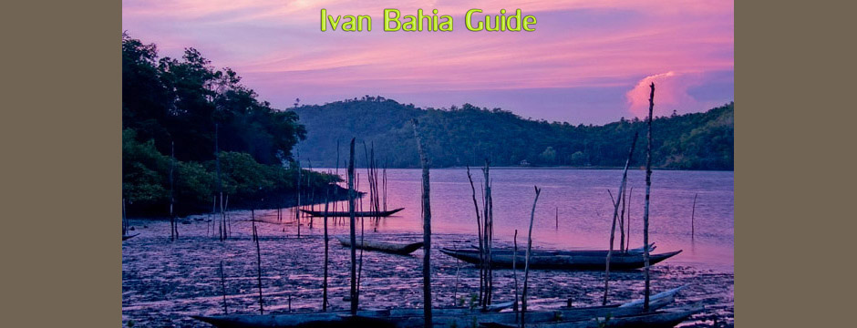Les canoés des pecheurs, pret pour la nuit sur la rivière Paraquaçu au fond du terroir bahiannais, à découvrir avec Ivan Bahia Guide